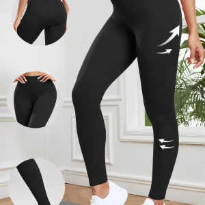Women Seamless Ribbed Leggings High Waist Butt Lifting Workout Tights Solid Color Simple Fitness Pants Casual Clothing